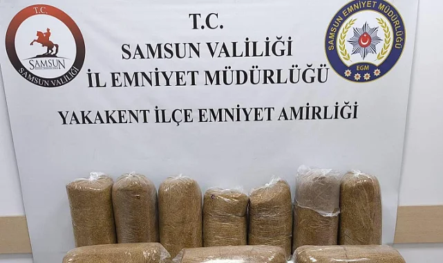 Samsun'da 80 Kilo Kaçak Tütün Ele Geçirildi