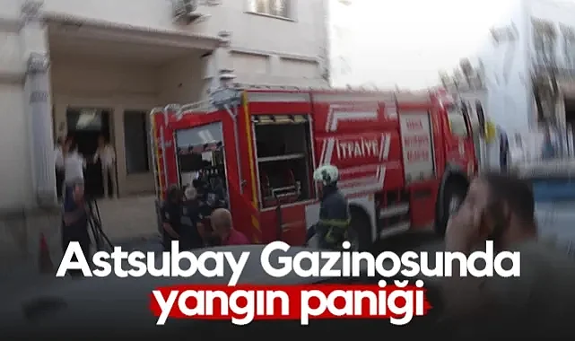 Samsun'da Astsubay Gazinosunda Yangın Paniği