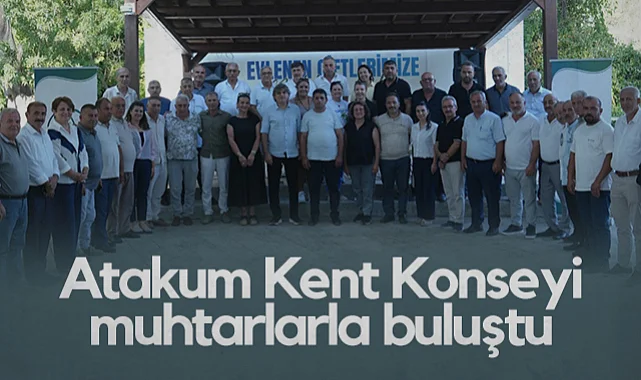Samsun'da Atakum Kent Konseyi Muhtarlarla Buluştu