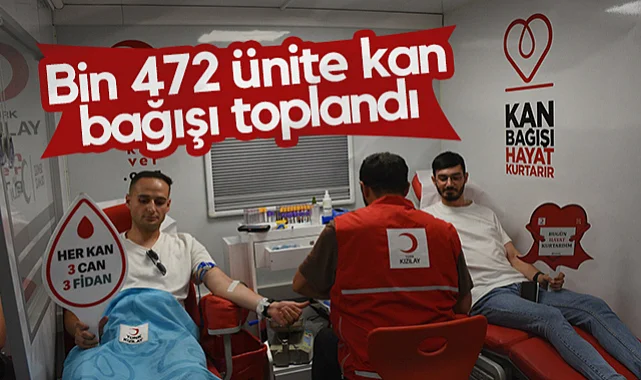 Samsun'da Bin 472 Ünite Kan Bağışı Toplandı