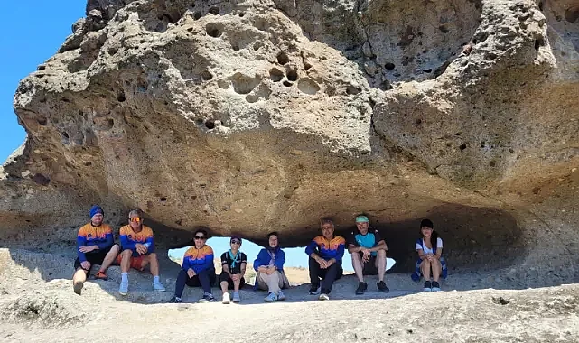 Samsun'da Bisikletçiler Tekkeköy Mağaraları'na Pedal Çevirdi