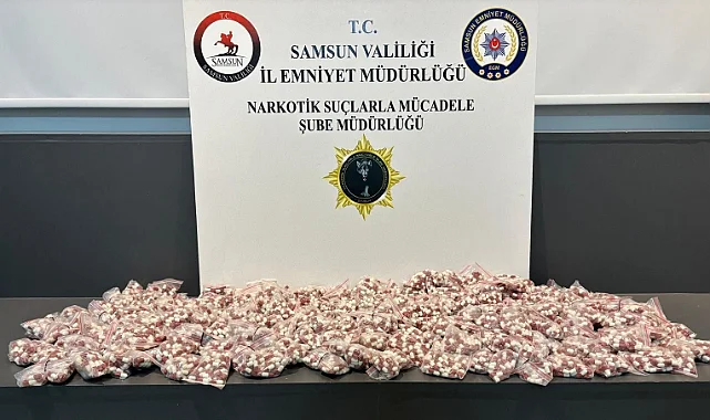 Samsun'da Büyük Narkotik Operasyonu: 11 Bin 300 Adet Hap Ele Geçirildi