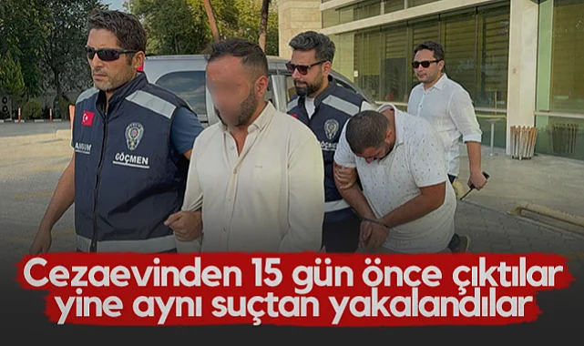 Samsun'da Cezaevinden Yeni Çıkan 2 Kişi Yine Aynı Suçtan Yakalandı