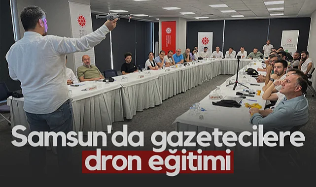 Samsun'da Gazetecilere Dron Eğitimi