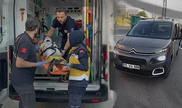 Samsun’da Hafif Ticari Araç Küçük Çocuğa Çarptı