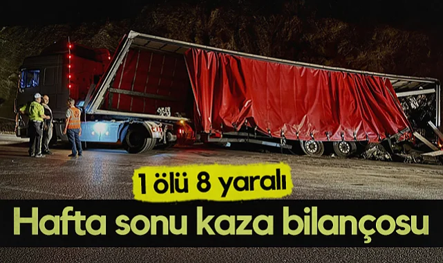 Samsun'da Hafta Sonu Kaza Bilançosu: 1 Ölü 8 Yaralı