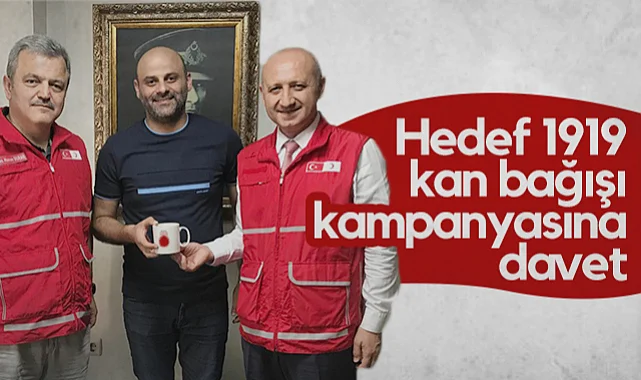 Samsun'da Kızılay'dan Hedef 1919 Kan Bağışı Kampanyasına Davet