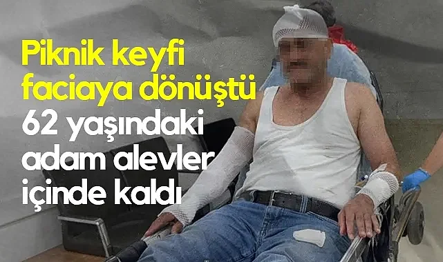 Samsun’da Piknik Tüpü Parladı: Dereye Atlayarak Kurtuldu