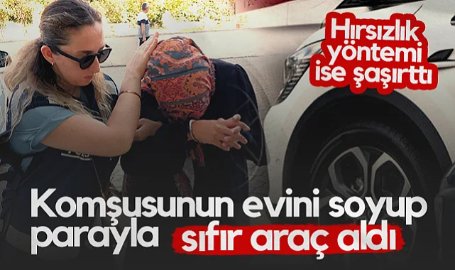 Samsun'da Şaşırtan Hırsızlık! Komşusunun Evini Soyup Sıfır Araç Aldı...