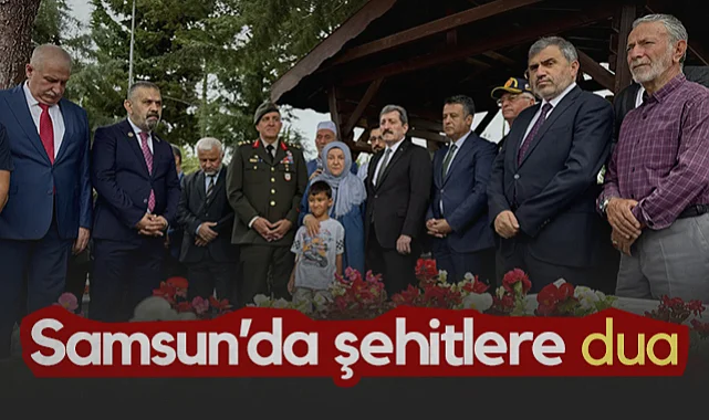  Samsun'da Şehitler 30 Ağustos'ta Unutulmadı