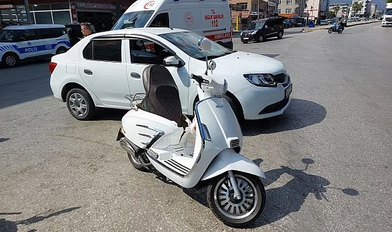 Samsun'da Trafik Kazası: Motosiklet Sürücüsü Yaralandı