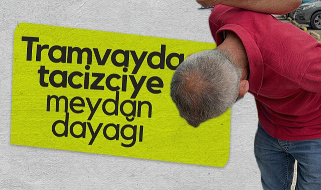 Samsun'da Tramvayda Tacizciye Meydan Dayağı