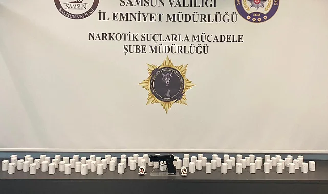 Samsun'da Uyuşturucu Operasyonu: 5 Bin Sentetik Ecza ve Tabanca Ele Geçirildi