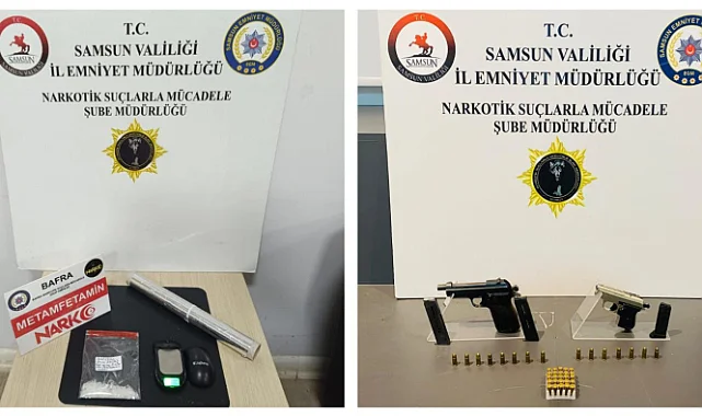 Samsun’da Uyuşturucu ve Silah Operasyonunda 7 Kişi Yakalandı