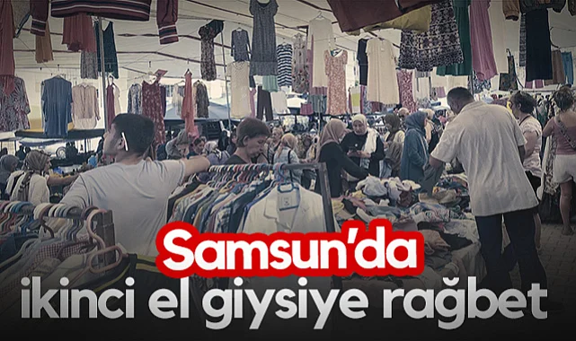 Samsun'da Vatandaş İkinci El Kıyafete Yöneldi