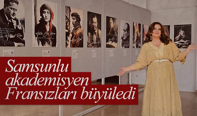 Samsun'dan Fransa'ya Sanat Köprüsü: Akademisyen Esra Avcı Kurt'un Eserleri Büyüledi