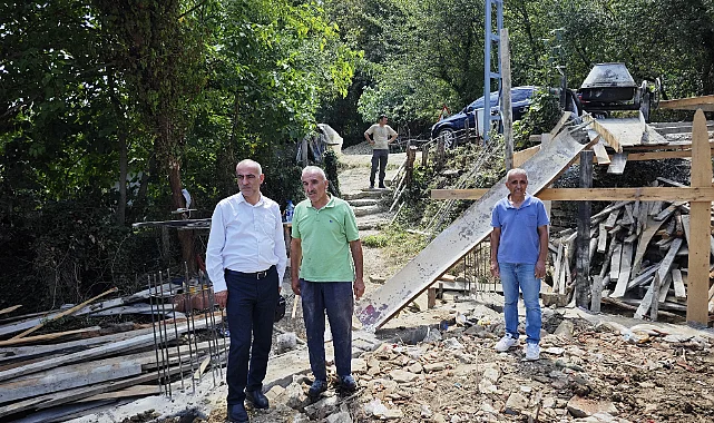 Samsun Yakakent’te İhtiyaç Sahibi Aileye Yeni Ev Temeli Atıldı