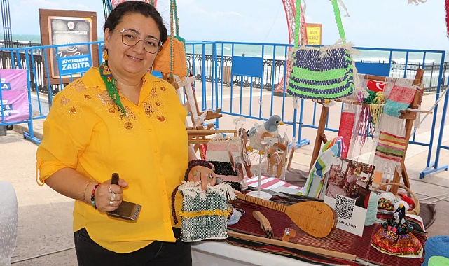 Samsunlu Ayşe Özbilgin Atık Kumaşlardan Hediyelik Yapıyor