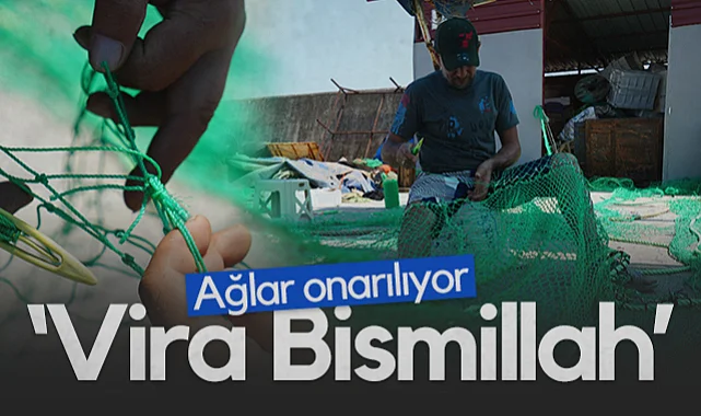 Samsunlu Balıkçılar Ağlarını Onarıyor: Vira Bismillah Demeye Hazırlanıyor