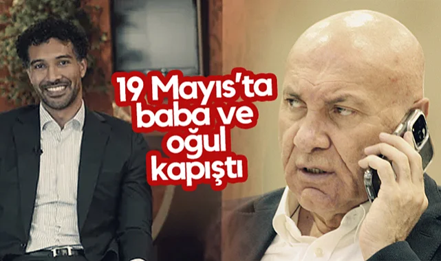  Samsunspor Başkanı Yüksel Yıldırım ve Oğlu Jasper Yıldırım 19 Mayıs Stadyumu'nda Kapıştı