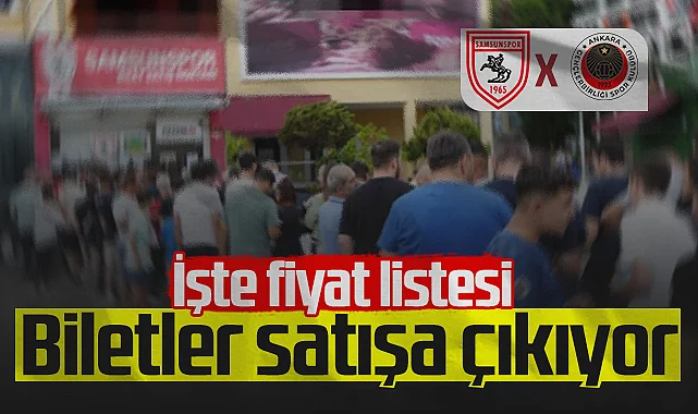 Samsunspor - Gençlerbirliği Maç Biletleri Yarın Satışa Çıkıyor