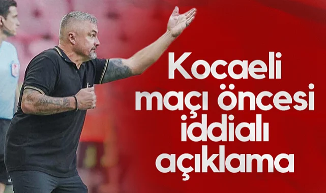 Samsunspor Teknik Direktörü Reis'ten Kocaelispor Maçı Öncesi İddialı Açıklama