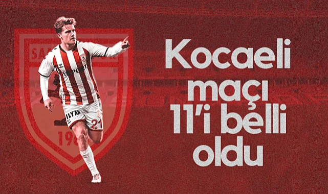 Samsunspor'un Kocaelispor Maçı İlk 11'i Belli Oldu!