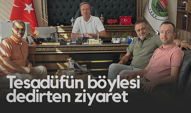 Tesadüfün Böylesi Dedirten Ziyaret: İki Dost Gazeteci Yıllar Sonra Hasret Giderdi 