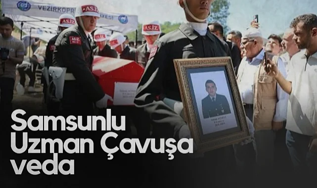 Trafik Kazasında Ölen Uzman Çavuş, Samsun'da Toprağa Verildi