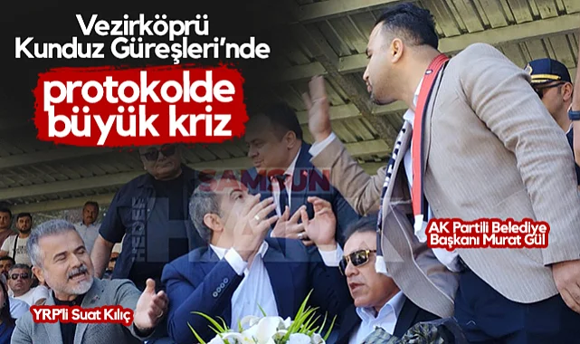 Vezirköprü Kunduz Güreşleri'nde Protokolde Büyük Kriz Yaşandı