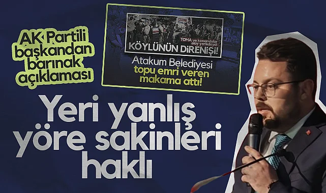 AK Parti Atakum İlçe Başkanı Hasan Uzun'dan Barınak Açıklaması: Yeri Yanlış Yöre Sakinleri Haklı