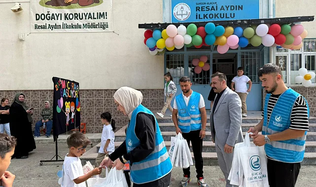 Alaçam’da Anaokulu Öğrencilerine Kırtasiye Desteği
