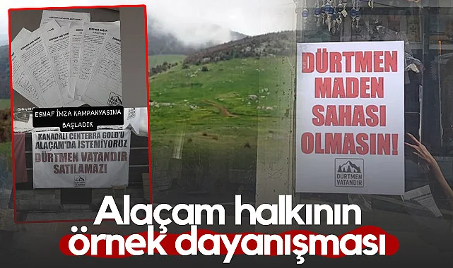Alaçam Halkından Dürtmen Dağı İçin Örnek Dayanışma