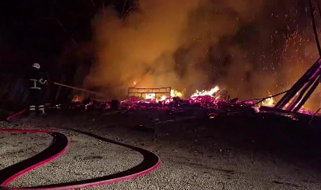 Amasya’da Yanan Evde Tüp Bomba Gibi Patladı