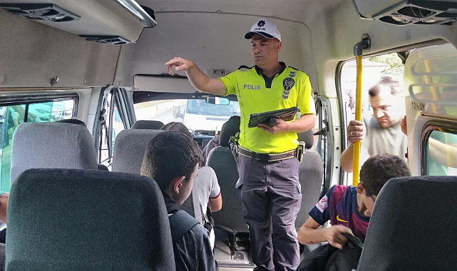 Bafra'da Okul Servislerine Sıkı Denetim