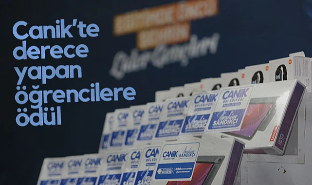 Canik Belediyesi'nden YKS ve LGS'de Derece Yapanlara Ödül