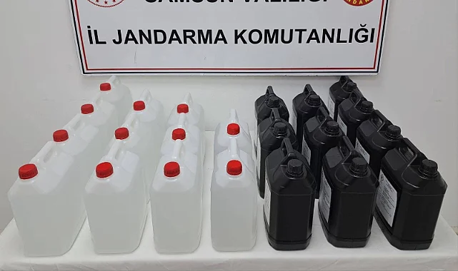 Canik’te Jandarmadan Sahte İçki Baskını: 1 Kişi Gözaltında