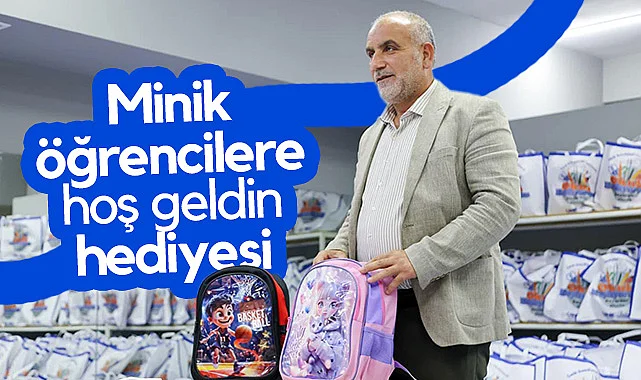 Canik'te Minik Öğrencilere Hoş Geldin Hediyesi