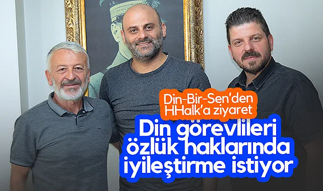 Din-Bir-Sen'den Halk Gazetesi'ne Ziyaret: Din Görevlileri Özlük Haklarında İyileştirme İstiyor