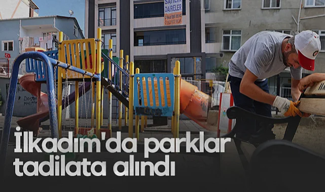 İlkadım'da Park ve Bahçeler Yenileme Çalışmaları Başladı