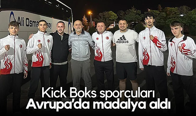 İlkadımlı Kick Boksçular Avrupa’dan Madalyayla Döndü