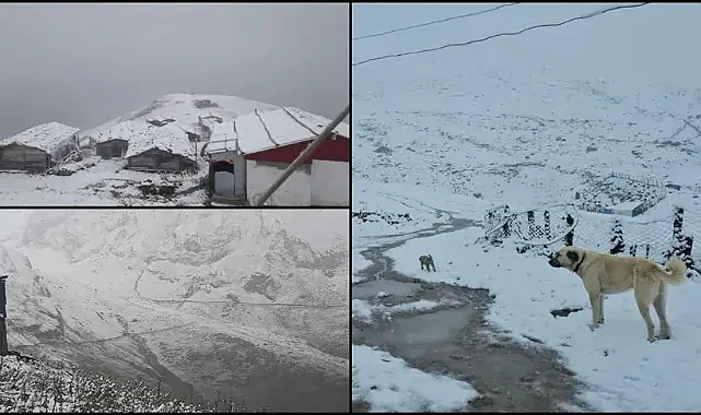 Karadeniz ve Doğu Anadolu’nun Yaylaları Beyaza Büründü