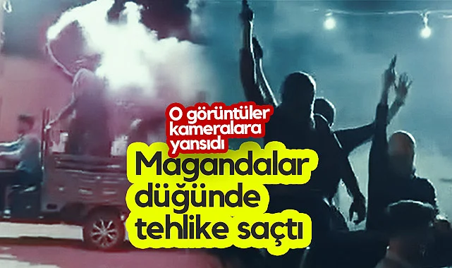 Magandalar Düğünde Tehlike Saçtı! O Görüntüler Kameralara Yansıdı...
