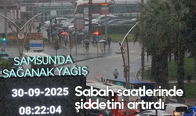 Meteoroloji Uyarmıştı: Samsun’da Yağış Gece Boyunca Sürdü