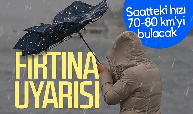 Orta ve Doğu Karadeniz İçin Kuvvetli Rüzgar ve Fırtına Uyarısı