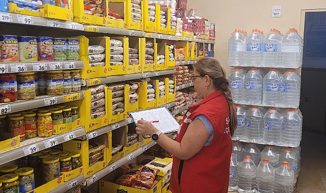 Salıpazarı’nda Market Raflarına Sıkı Denetim