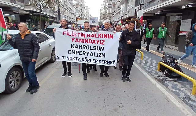 Samsun'da Altı Nokta Körler Derneği'nden Gazze Saldırılarına Sert Tepki