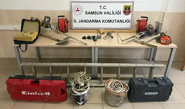 Samsun’da Define İçin Kazı Yapan 6 Kişi Suçüstü Yakalandı