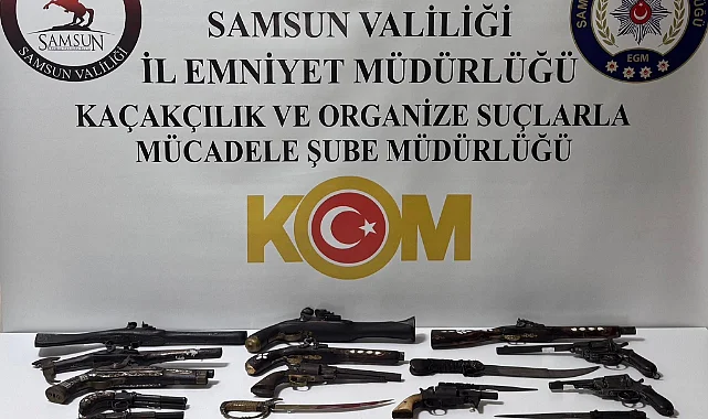 Samsun’da Etnografik Silah Operasyonu