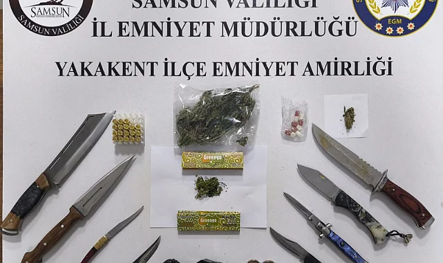 Samsun'da Narko Alan Uygulaması: Silah ve Uyuşturucu Ele Geçirildi